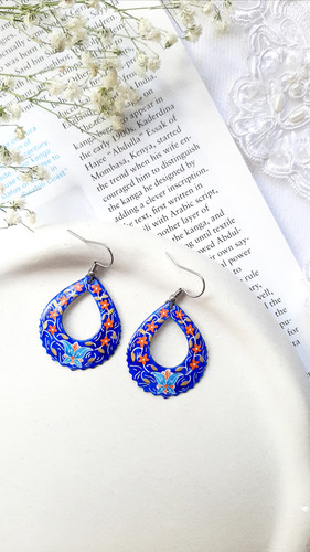 گوشواره اشک گل پروانه ای